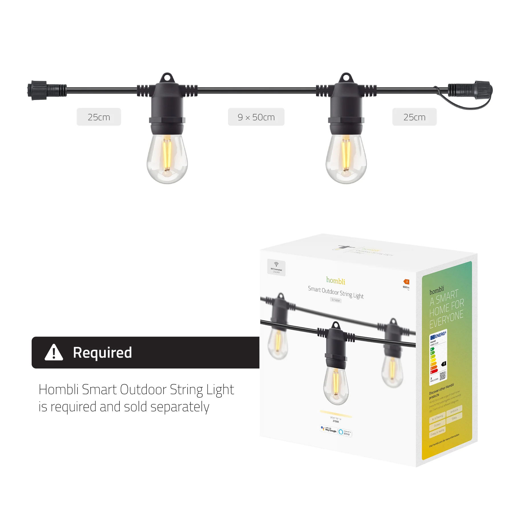 Hombli Outdoor String Light Extension 5m - Image 5