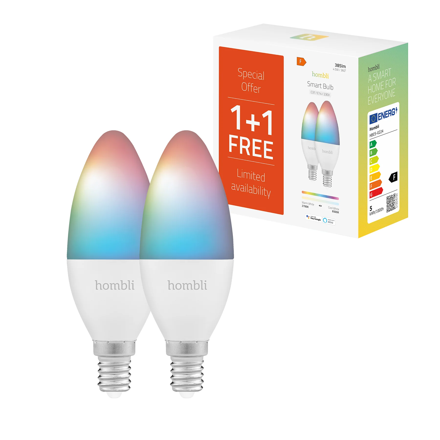 Hombli Smart Bulb E14 RGB+CCT Promo Pack V2 - Image 13