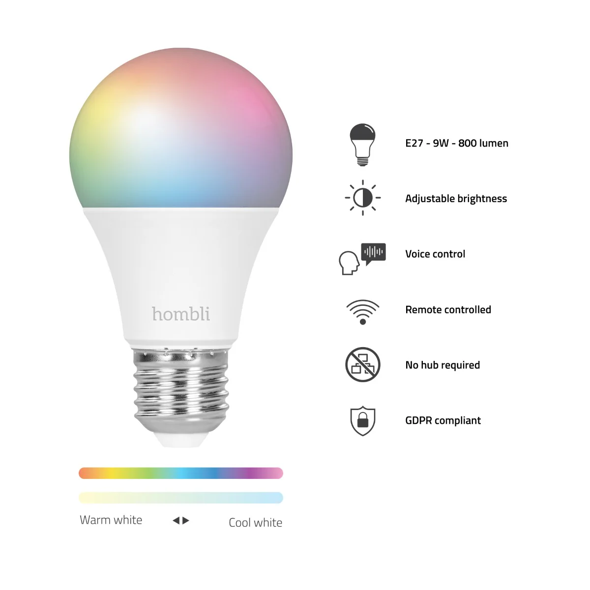 Hombli Smart Bulbs E27 (1+1 Promo Pack) - Image 3