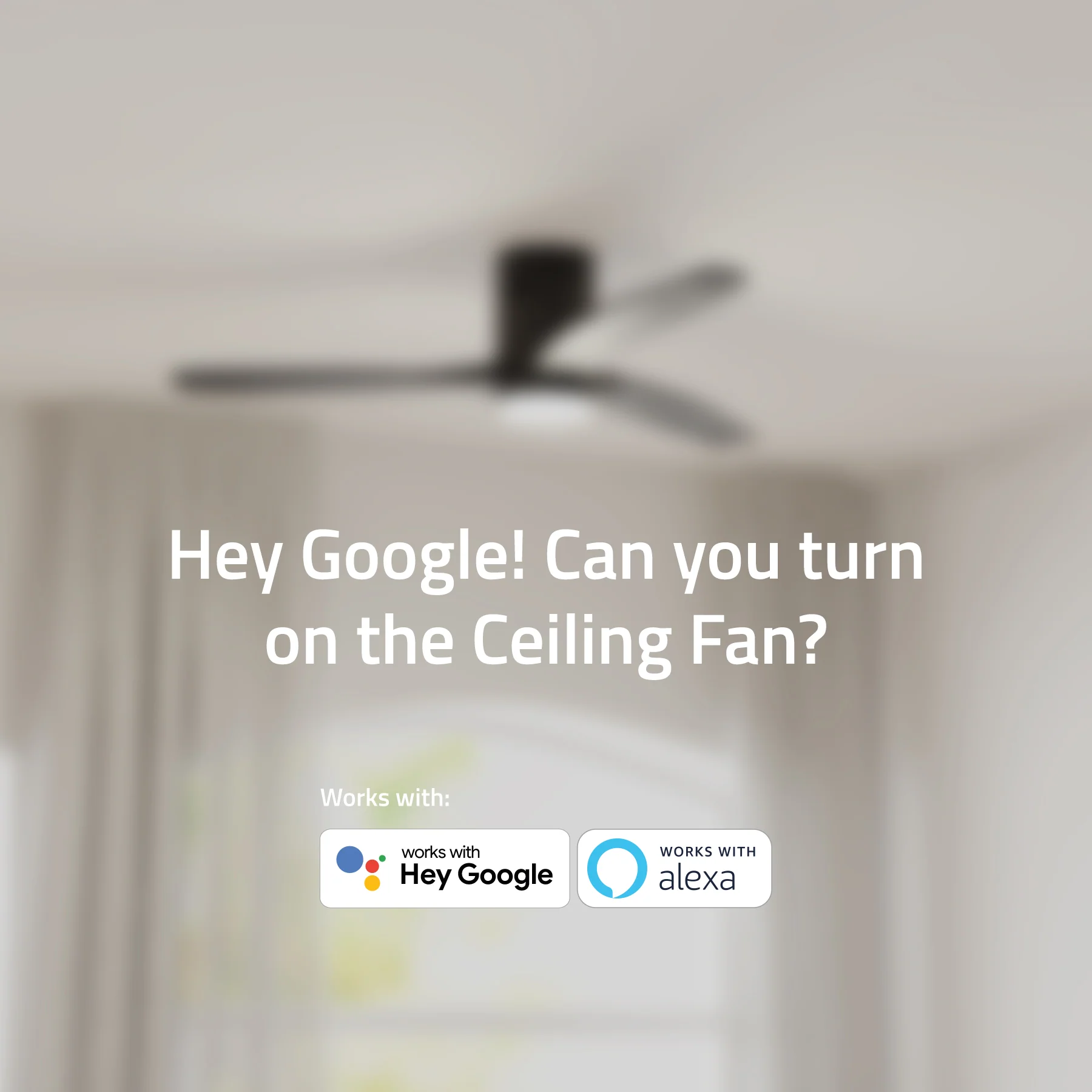 Hombli Smart Ceiling Fan & Light - Black & Black Wood - Image 8