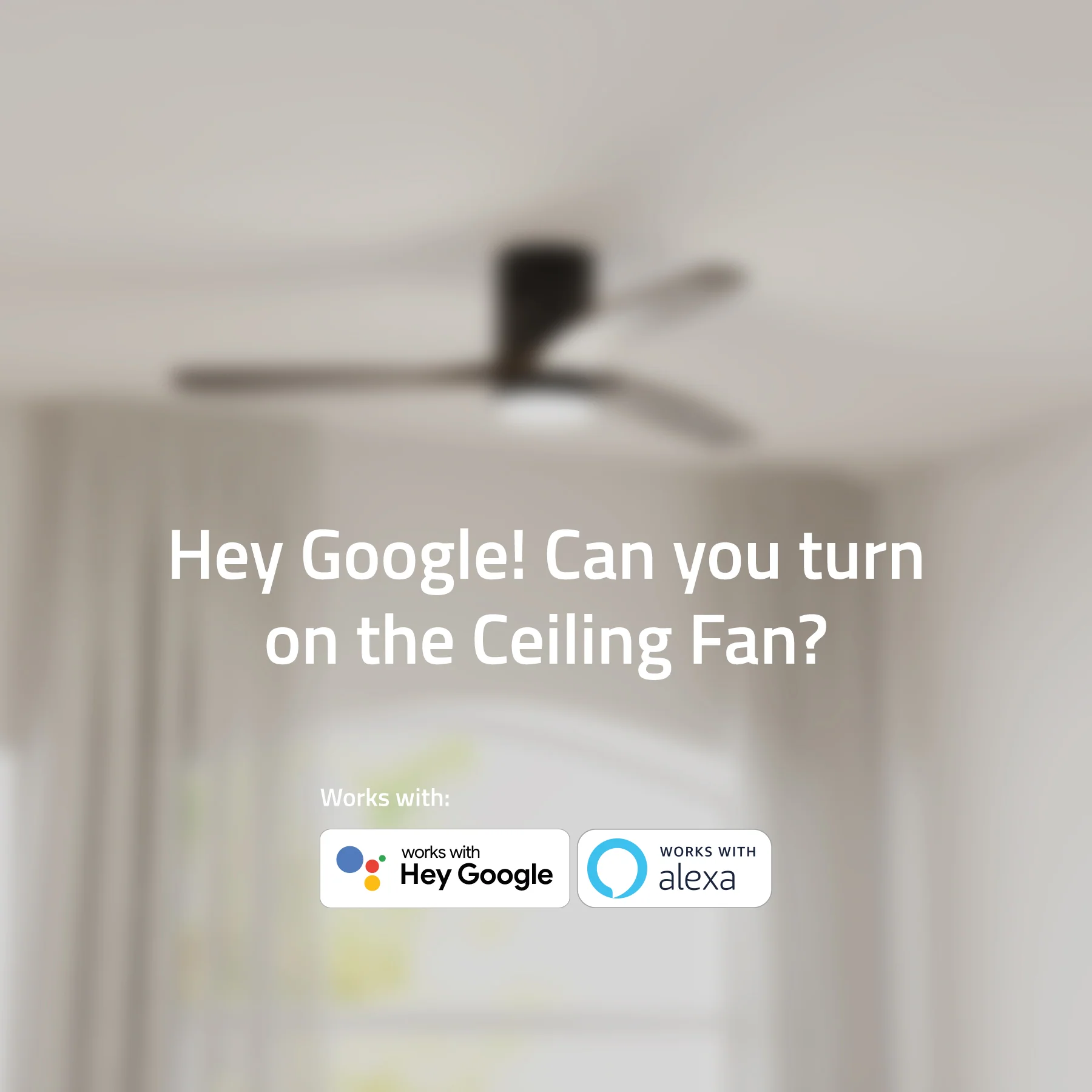 Hombli Smart Ceiling Fan & Light - Black & Dark Wood - Image 8