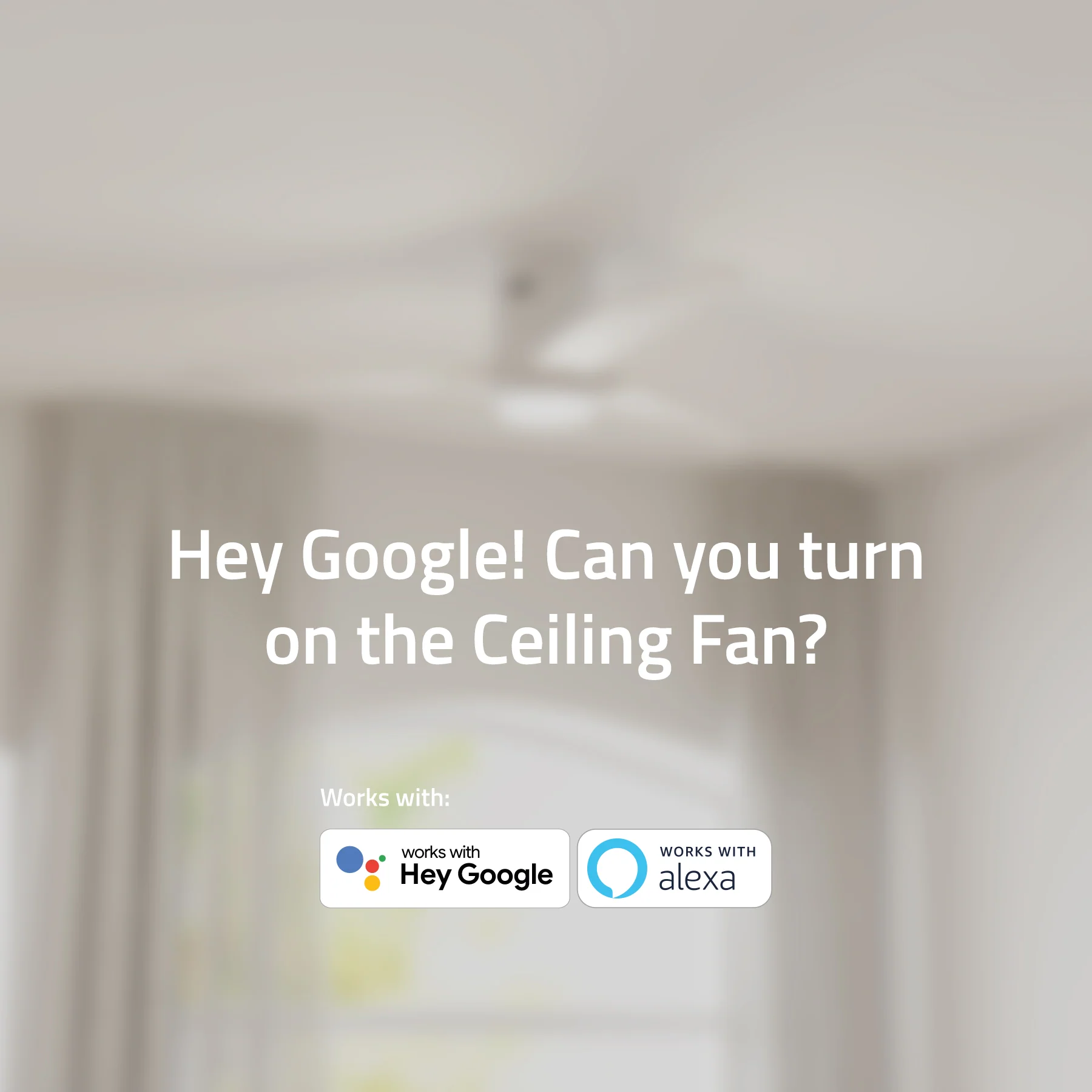Hombli Smart Ceiling Fan & Light - White & White Wood - Image 8