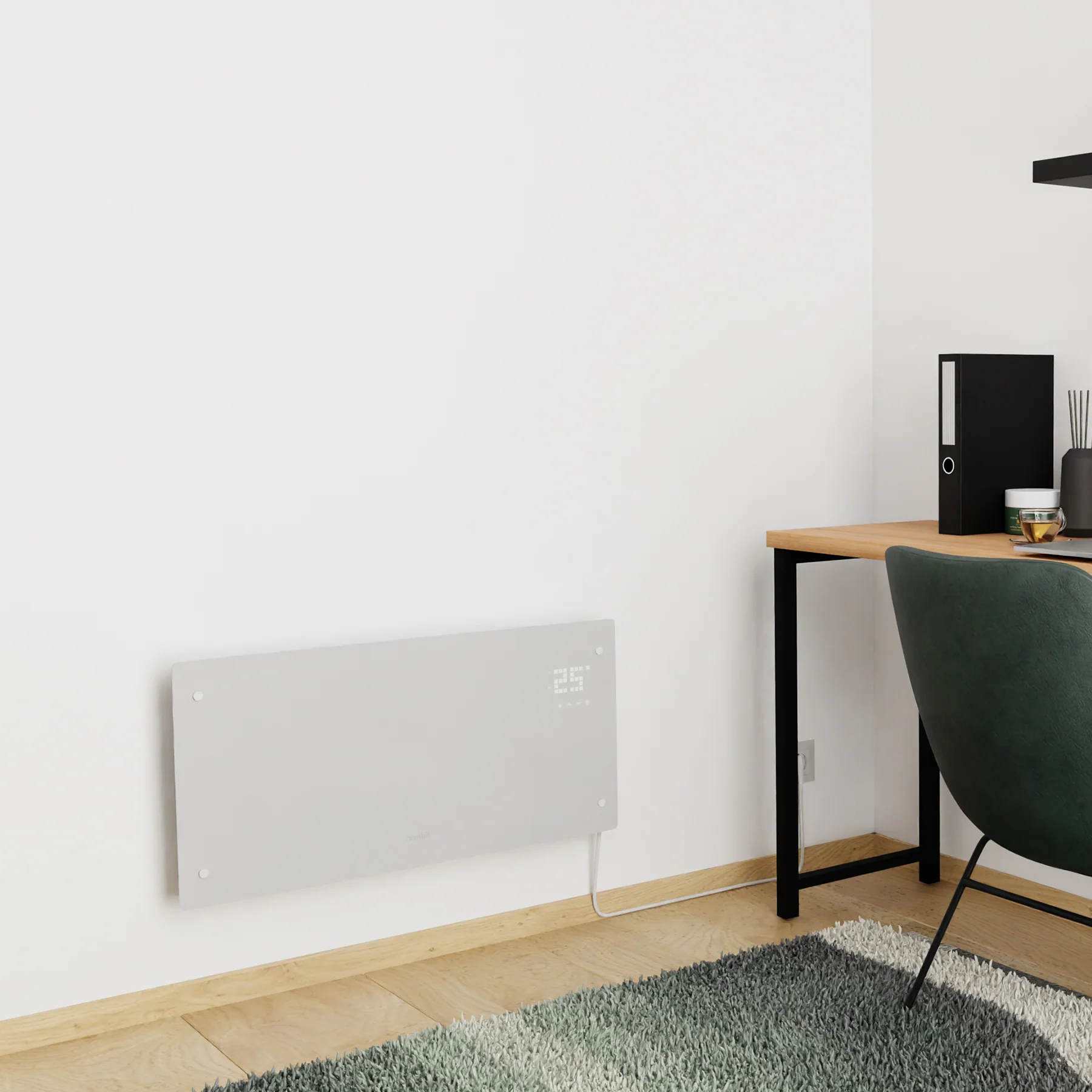 Hombli Smart Convection Heater - 2000W White Glass - Image 5