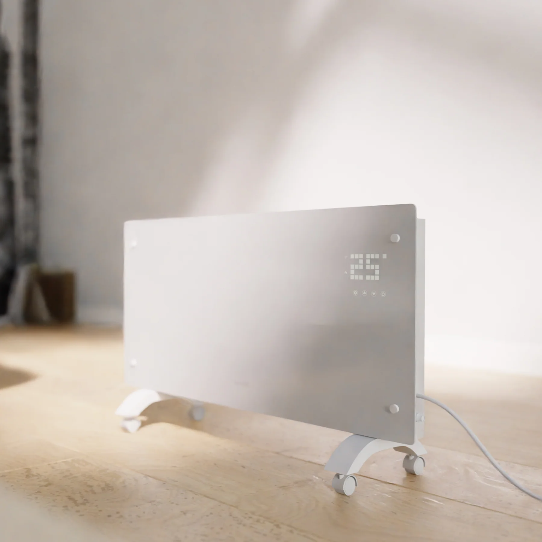 Hombli Smart Convection Heater - 2000W White Glass - Image 8