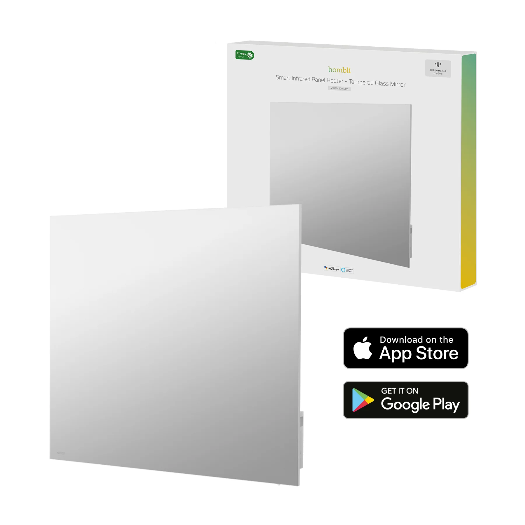 Hombli Smart Infrared Heatpanel 400w - Mirror - Image 12