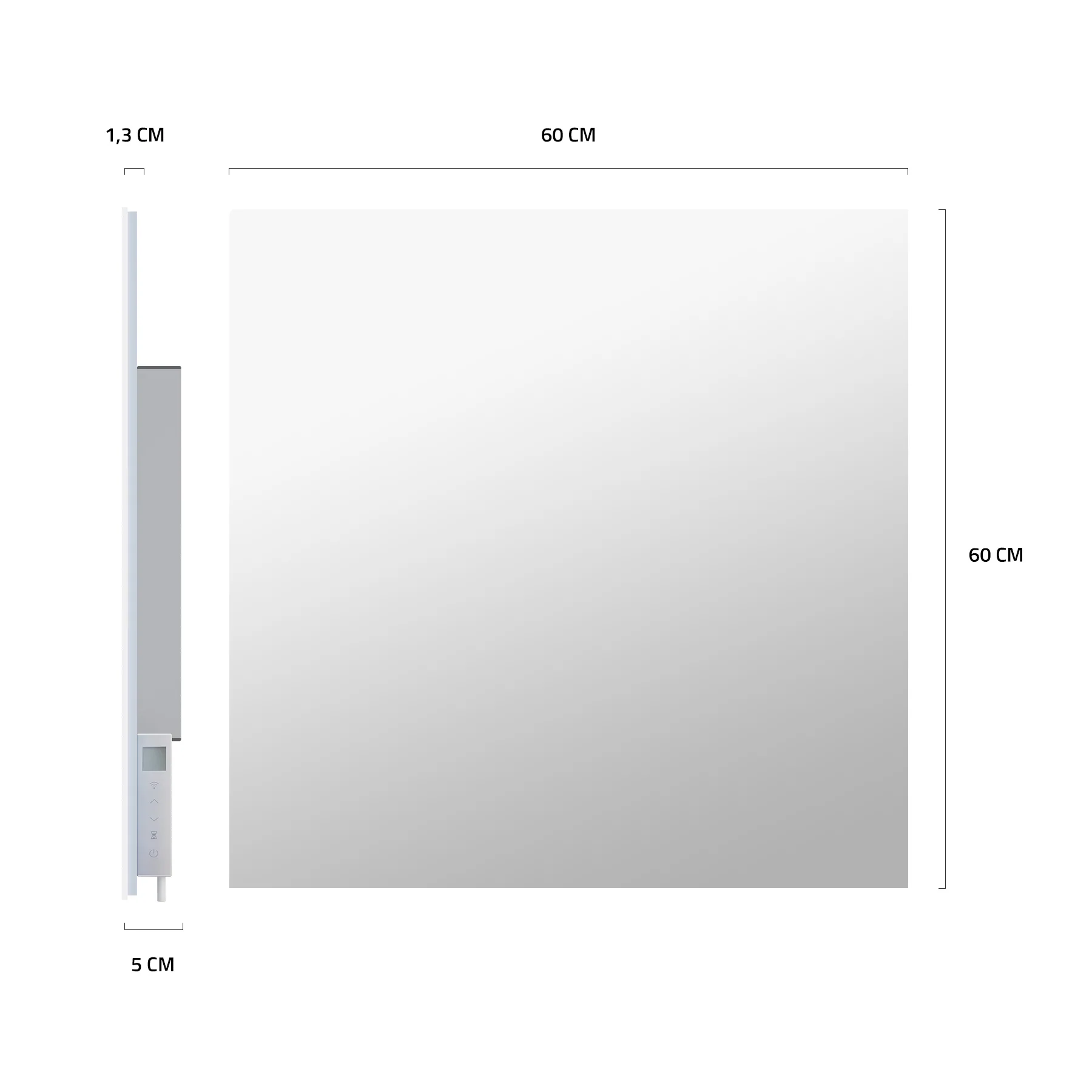 Hombli Smart Infrared Heatpanel 400w - Mirror - Image 9