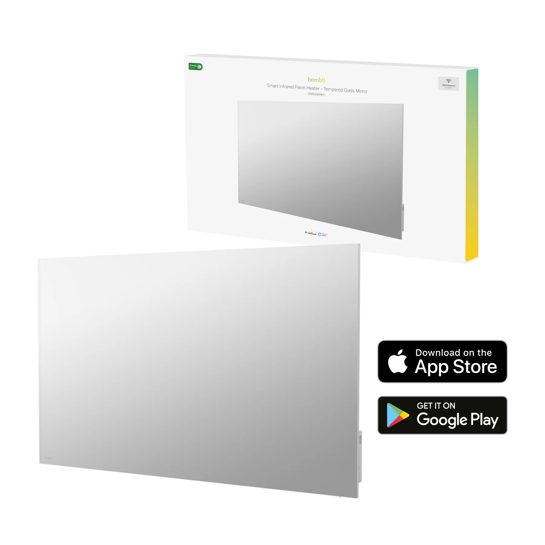 Hombli Smart Infrared Heatpanel 600w - Mirror - Image 12