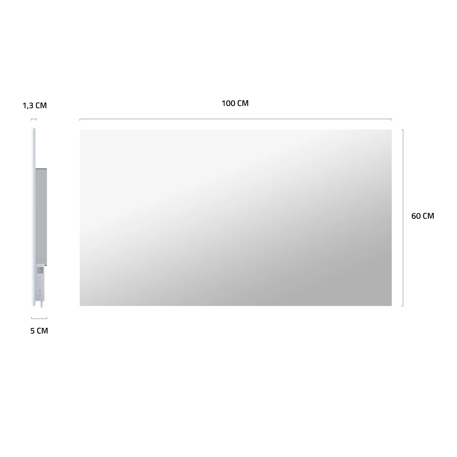 Hombli Smart Infrared Heatpanel 600w - Mirror - Image 9